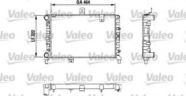 VALEO 811056 Radiator, engine cooling